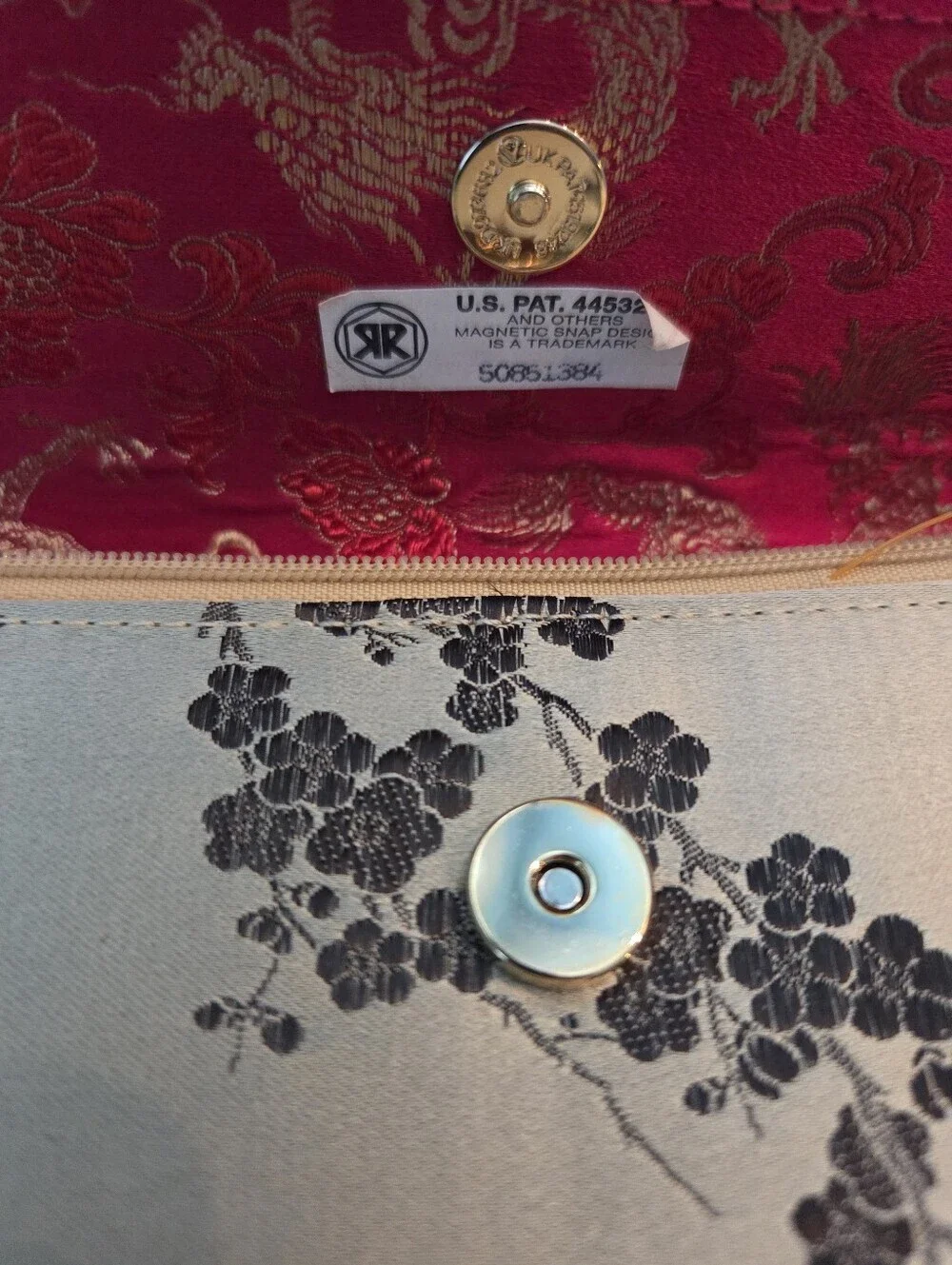 Chinese Style Saks Fifth Avenue Clutch Purse